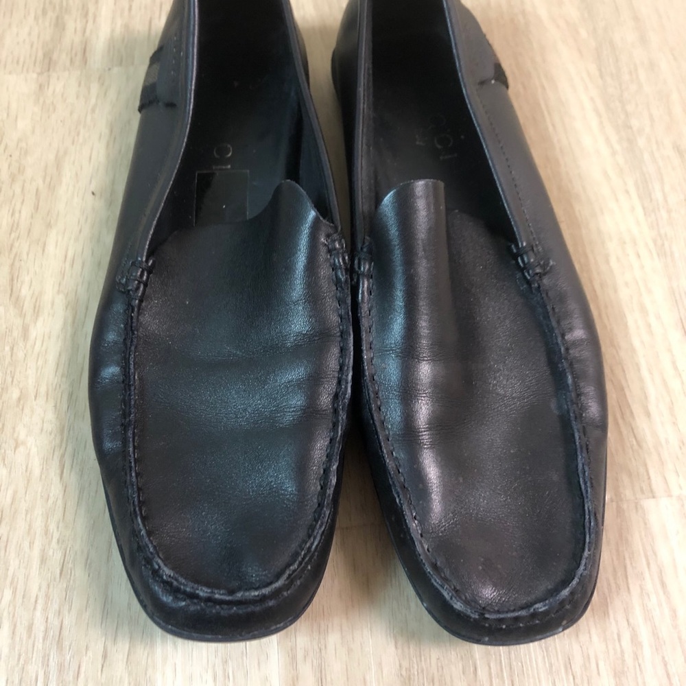 Gucci black driving shoe